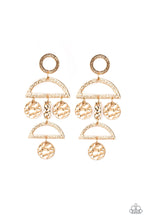 Load image into Gallery viewer, Incan Eclipse - Gold Earrings