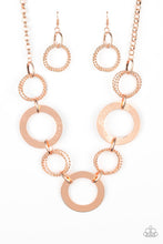 Load image into Gallery viewer, Ringed in Radiance - Copper Necklace Set