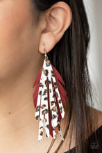 Load image into Gallery viewer, Untamable - Red Earrings