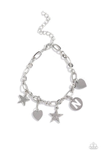 Legacy Letters - White - N Bracelet