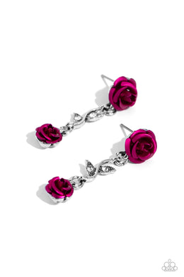 Led by the ROSE - Pink Earrings