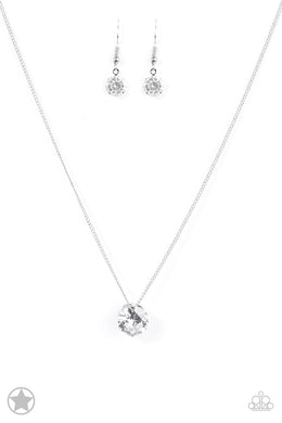 What A Gem - White Necklace Set