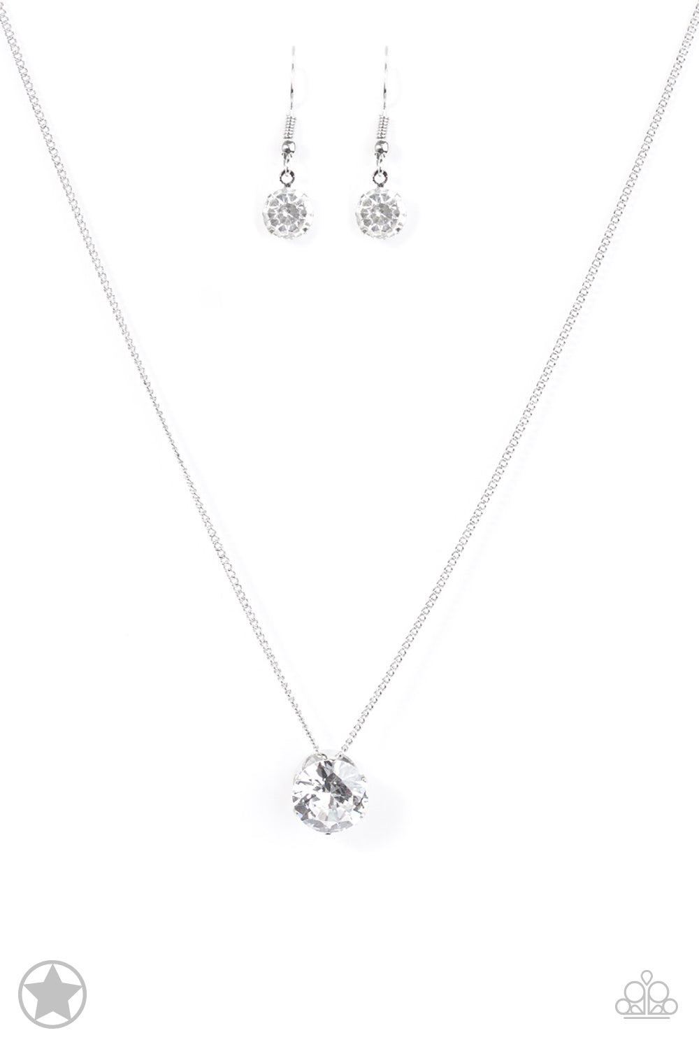 What A Gem - White Necklace Set