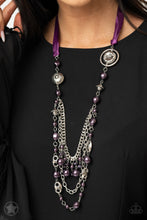 Load image into Gallery viewer, All The Trimmings - Purple Necklace Set