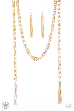 SCARFed for Attention - Gold Necklace Set