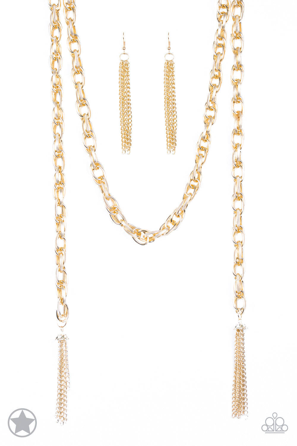 SCARFed for Attention - Gold Necklace Set