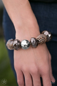 All Cozied Up Brown Bracelet