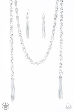 SCARFed for Attention - Silver Necklace Set