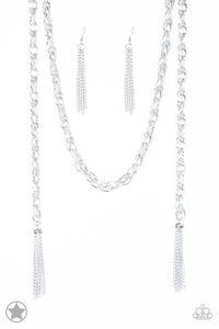 SCARFed for Attention - Silver Necklace Set