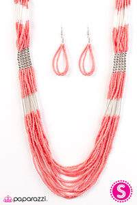 Let It BEAD - Orange Necklace