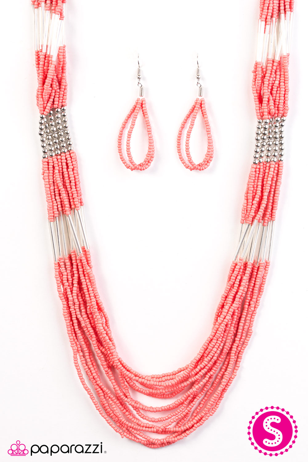 Let It BEAD - Orange Necklace