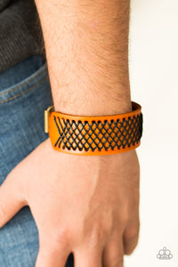 Cross The Line - Brown Bracelet