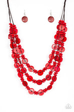 Load image into Gallery viewer, Barbados Bopper - Red Necklace Set