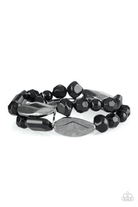 Rockin Rock Candy - Black Bracelet