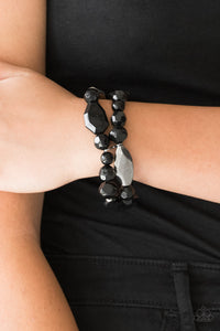 Rockin Rock Candy - Black Bracelet