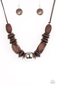 Grand Turks Getaway - Brown Necklace