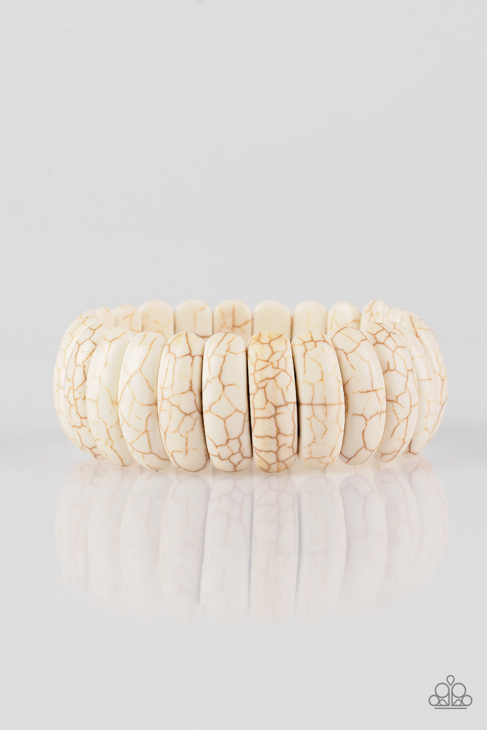 Peacefully Primal - White Bracelet