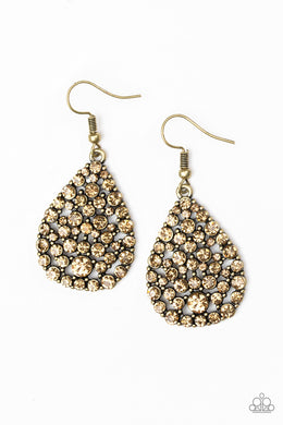 Sparkle Brighter - Brass Earrings