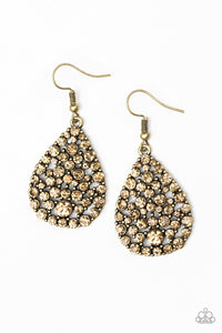 Sparkle Brighter - Brass Earrings