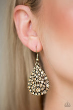 Load image into Gallery viewer, Sparkle Brighter - Brass Earrings