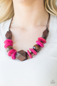 Pacific Paradise - Pink Necklace