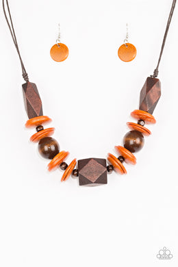 Pacific Paradise - Orange Necklace