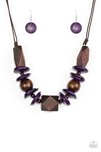 Pacific Paradise - Purple Necklace