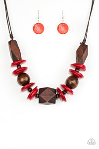 Pacific Paradise - Red Necklace Set