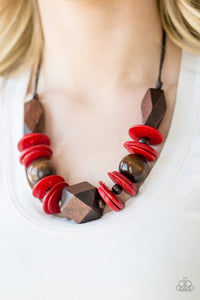 Pacific Paradise - Red Necklace Set