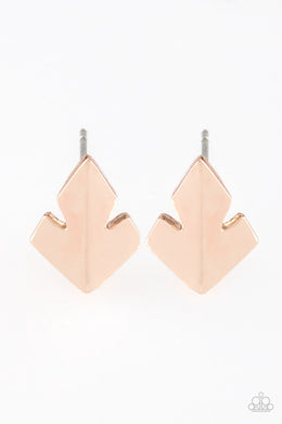 Fire Drill - Rose Gold Earrings