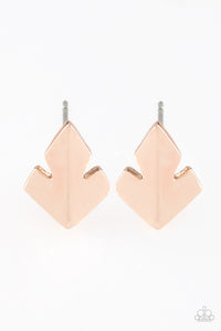 Fire Drill - Rose Gold Earrings