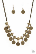 Load image into Gallery viewer, Walk The Plank - Brass Necklace Set