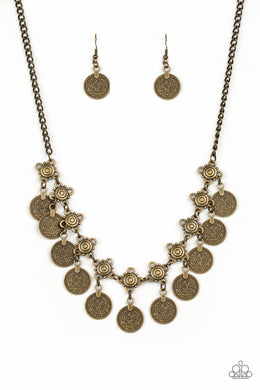 Walk The Plank - Brass Necklace Set