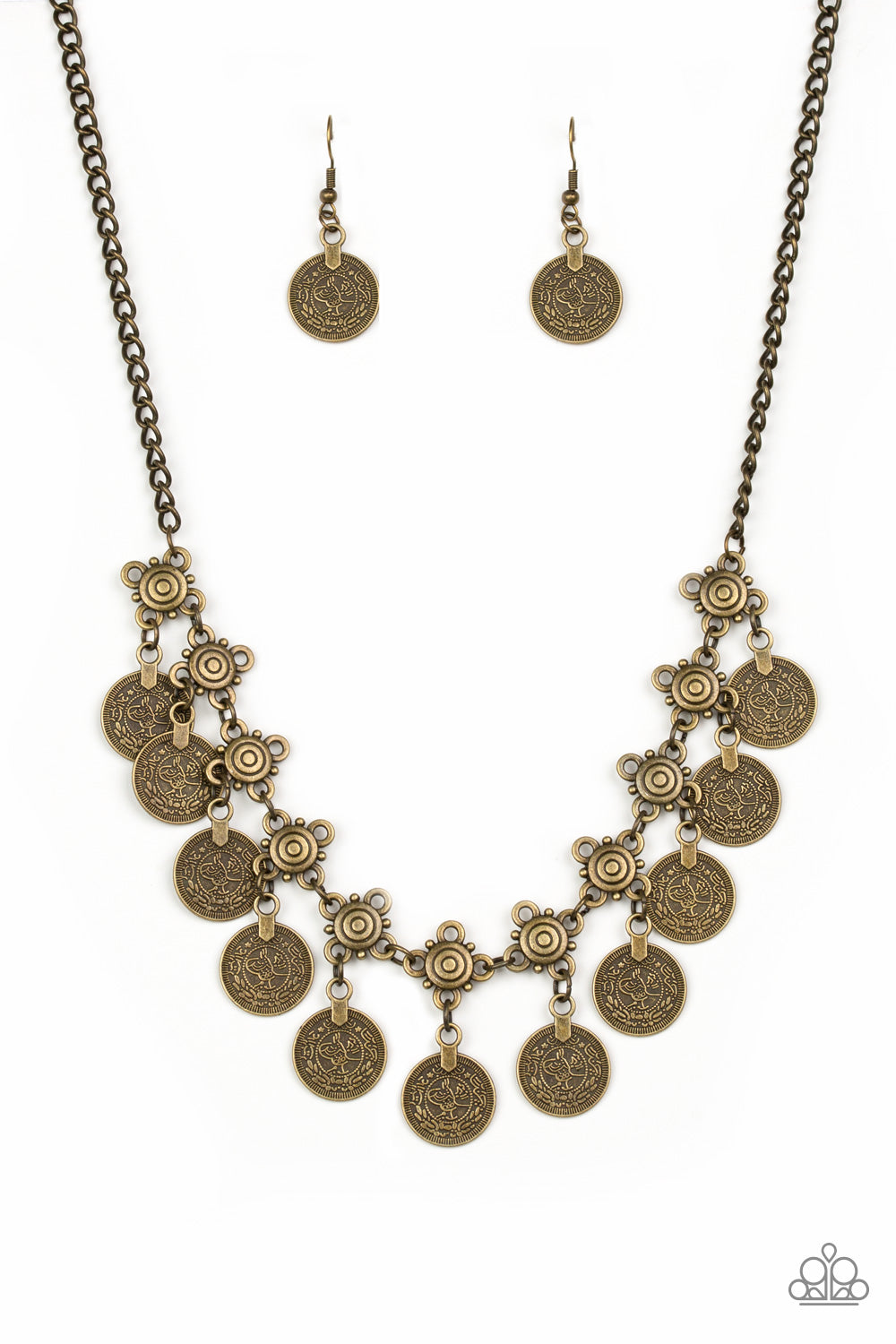 Walk The Plank - Brass Necklace Set