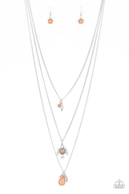 Soar With The Eagles - Brown Necklace Set