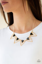 Load image into Gallery viewer, The Pack Leader - Gold Black Necklace Set