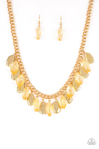 Fringe Fabulous - Gold Necklace Set