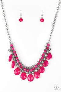 Trending Tropicana - Pink Necklace Set