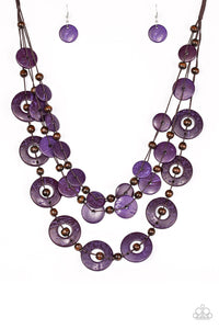 Catalina Coastin - Purple Necklace Set