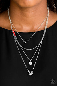 Gypsy Heart - Red Necklace Set