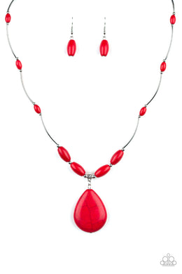 Explore The Elements - Red Necklace Set