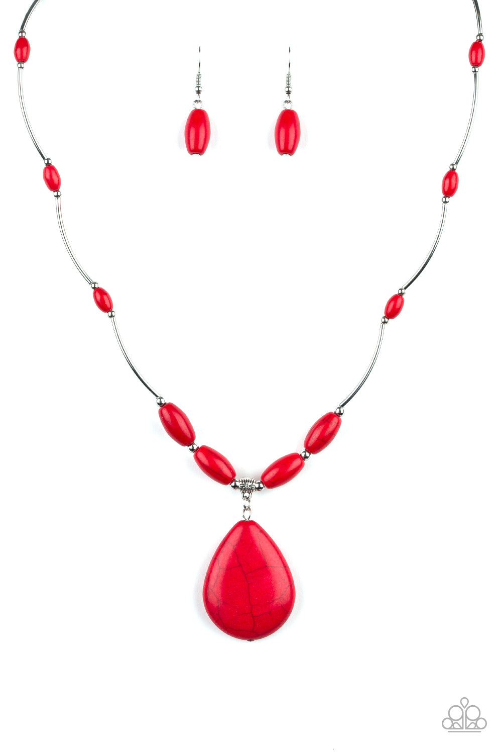 Explore The Elements - Red Necklace Set