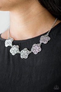 Garden Groove - Silver Necklace Set