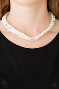 Put On Your Party Dress - White Necklace Set