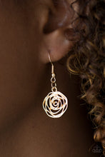 Load image into Gallery viewer, Rosy Rosette - Gold Necklace