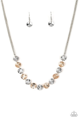 Simple Sheen - Silver Necklace Set