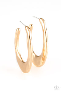 HOOP Me Up! - Gold Earrings