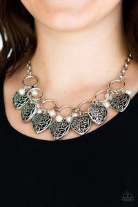 Very Valentine - White Necklace Set