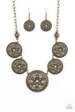 Load image into Gallery viewer, Written In The STAR LILIES - Brass Necklace Set