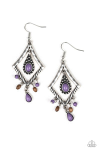 Southern Sunsets - Purple Earrings